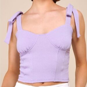 Brand New With Tags Lavender Purple Top from Lulu's. Size Small.